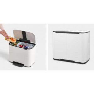 BO PEDAL BIN 40x58,5x48,5cm 11+23L 1stk