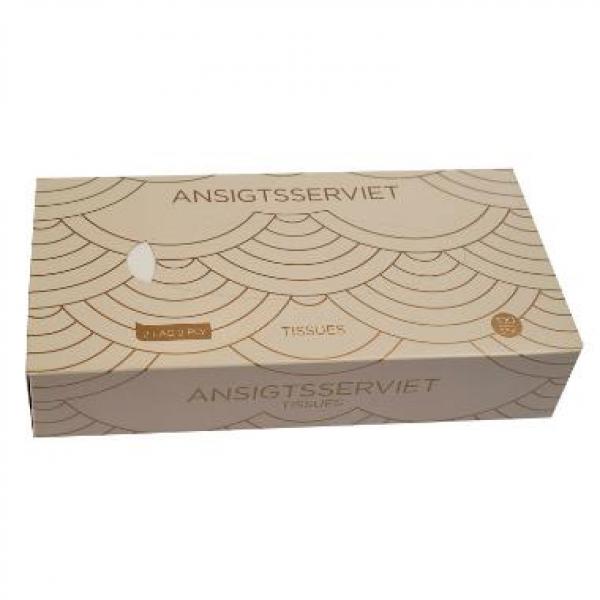 Ansigtsserviet soft 2 lag hvid 20x21 cm i pop-up æske 40 pk x 100 STK/krt