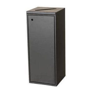 Affaldsstativ Tina Trolleys 100L m/papirindkast Sort
