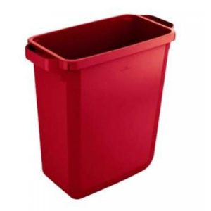 Beholder 60l 59x28.2x60cm fødevaregodkendt plast rød 1 stk