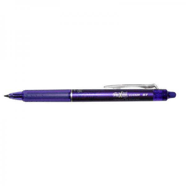 Kuglepen Pilot FriXion Clicker lilla medium 0,7mm