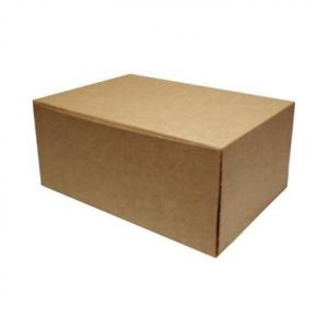 Kageæske 180x130x80 mm Brun/Hvid 500 stk/krt