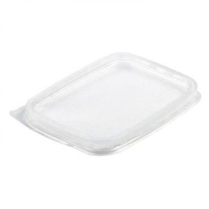 Plastlåg 108x82 mm PP Klar til Salatbæger 108x82 mm 1000stk/krt