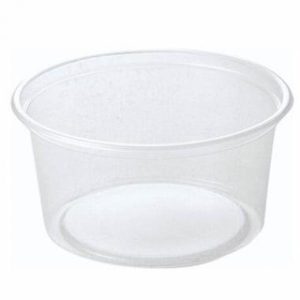Salatbæger Delipack 200 ml Rund PP Semitransparent 20 pk x 50 STK/krt