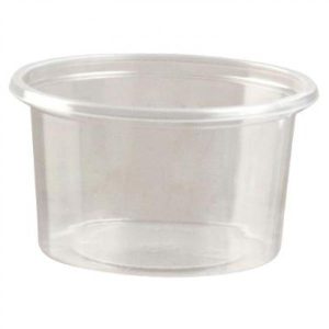 Dressingbæger 40 ml Ø50x26 mm PS Klar 20 pk x 100 STK/krt