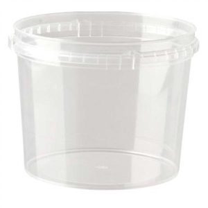 Plastbæger, 800 ml, Ø122 mm, rund, PP, klar