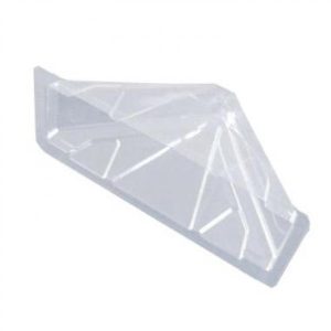 Sandwichbakke, 182x71x85 mm, t/2 skiver, uden låg, RPET, klar - 600 stk/krt