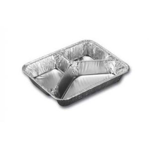 Alubakke 3-rum 380/220/160 ml 227x177x30 mm M6G 500stk/krt