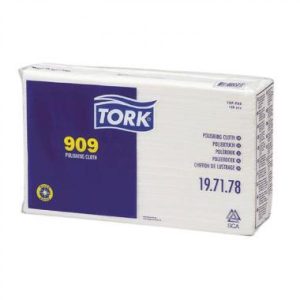 Aftørringsklud Tork Polerklud W4 1-lag 428x355 mm Toppak 5 pk x 125 STK/krt