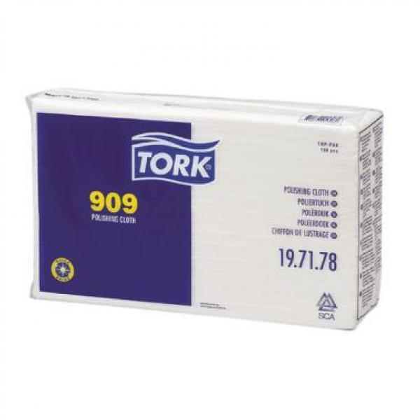 Aftørringsklud Tork Polerklud W4 1-lag 428x355 mm Toppak 5 pk x 125 STK/krt