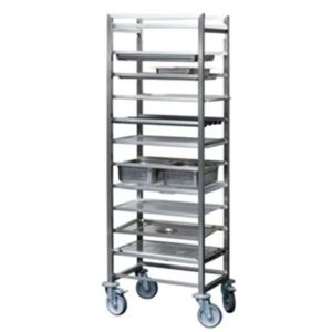 Stikvogn f. 1/1GN x 12 Stik M/1 svingstop H:1630mm