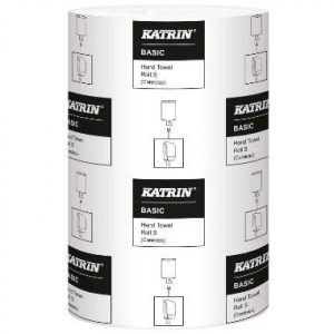 Håndklæderulle Katrin Basic S Mini 1-lag 100 m uden Hylse Natur 12 rl/krt