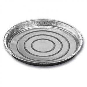 Foliebakke rund alu 1100ml Ø278x25mm 5x100 stk/krt