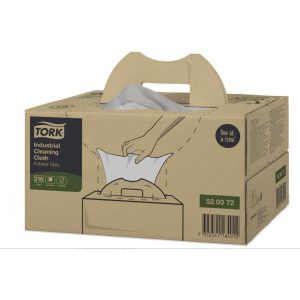 Aftørringsklud Tork Industri W7 1-lag 415x355 mm Grå 210 STK/krt