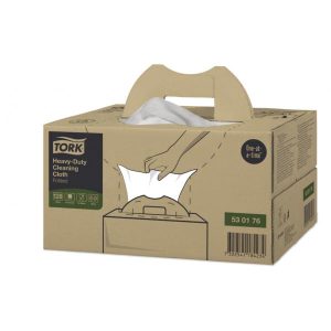 Aftørringsklud Tork Kraftig W7 1-lag 642x355 cm Hvid 120 STK/krt
