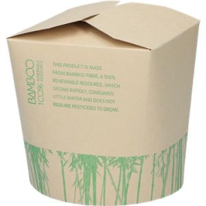 TAKE AWAY BOX BAMBU 70CL - 500 stk/krt