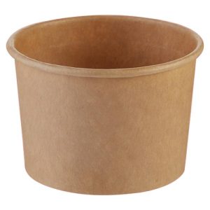Delibæger 4oz 120/160ml natur Ø80/65x43mm ubleget brun 1000stk/krt