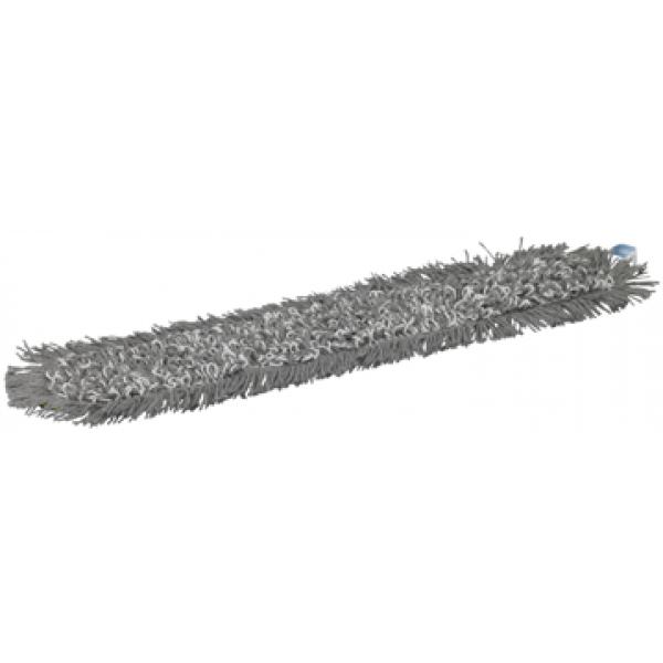 Fugtmoppe, Vikan Damp 43, grå, mikrofiber, 90 cm, med velcro