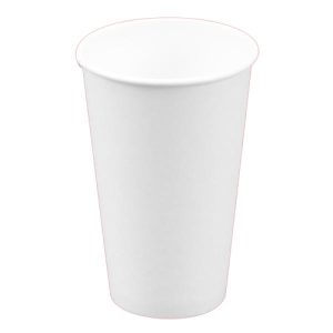 Kaffebæger, hvid, 16oz, 473ml Ø90/58x137 mm, hvid