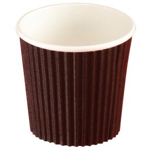 Kaffebæger Ripple wall 4oz 118ml Ø62/48x60 mm sort