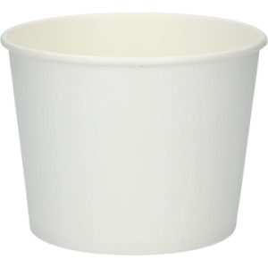 Icecream cup 8oz 230/260ml Ø96/80x60mm white DPE 800stk/krt