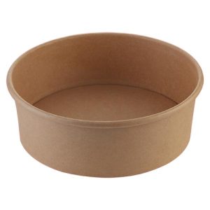 Salat skål i Pap 20oz 500ml Ø150/132x50mm natur brun ubleget
