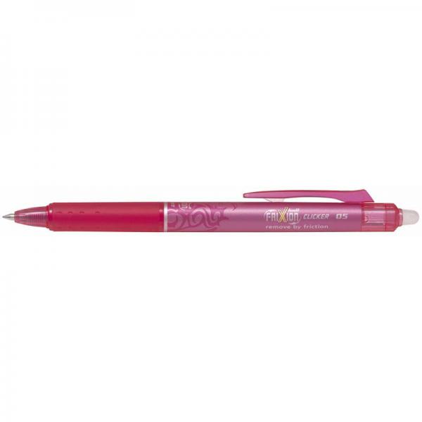 Kuglepen Pilot FriXion Clicker pink 0,5mm