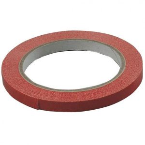 Tape PVC-s rød 9mmx66m 6 Rul/pk