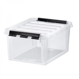Plastkasse SmartStore Classic 10 8l m/låg 34x25x16cm 10 Stk/krt