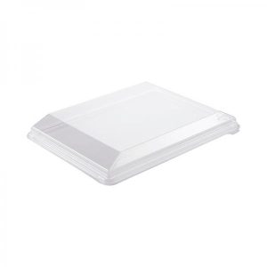 Låg t/Zen fad plastbakke klar D-PET 325x250x36mm 120stk/kar