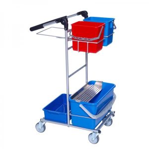 Rengøringsvogn ERGO Mini Dryp m/2 spande