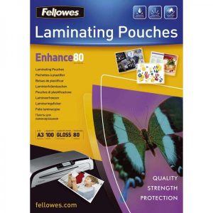 Lamineringslommer, 80 mic., 303x426mm, A3 - 100 stk/pk
