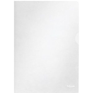 Plastomslag Esselte A4 0,105mm åben top/højre 100stk/pak