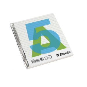 Kollegieblock Bantex linjeret A5 med spiralryg