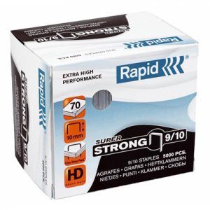 Hæfteklammer galvaniseret 9/10 Rapid super strong 5000stk/pak