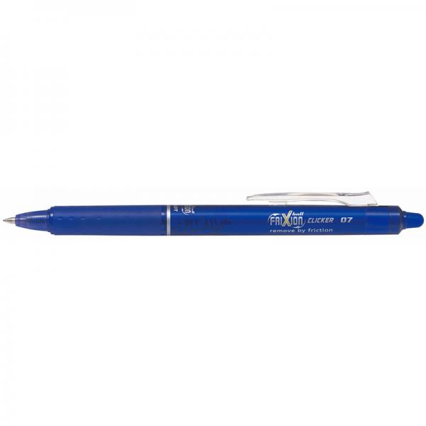 Kuglepen Pilot FriXion Clicker blå medium 0,7mm 12 Stk/pk