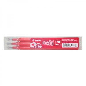 Refill Pilot FriXion rød 0,7 medium 3-pack