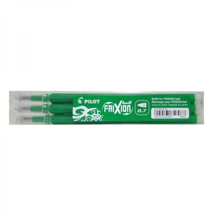 Refill Pilot FriXion grøn 0,7 medium 3-pack