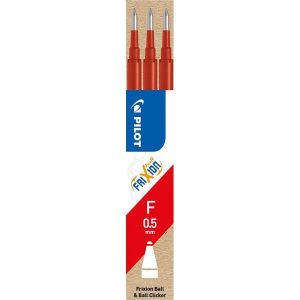 Refill Pilot FriXion rød 0,5 fine 3 stk/pk