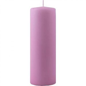 Bloklys 6x18cm perlemors rosa 60 timer 12stk/krt