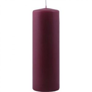 Bloklys 6x18cm bordeaux 60 timer 12stk/krt