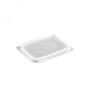Låg t/plastbakke, PP klar 108x82mm - 50 stk/pk