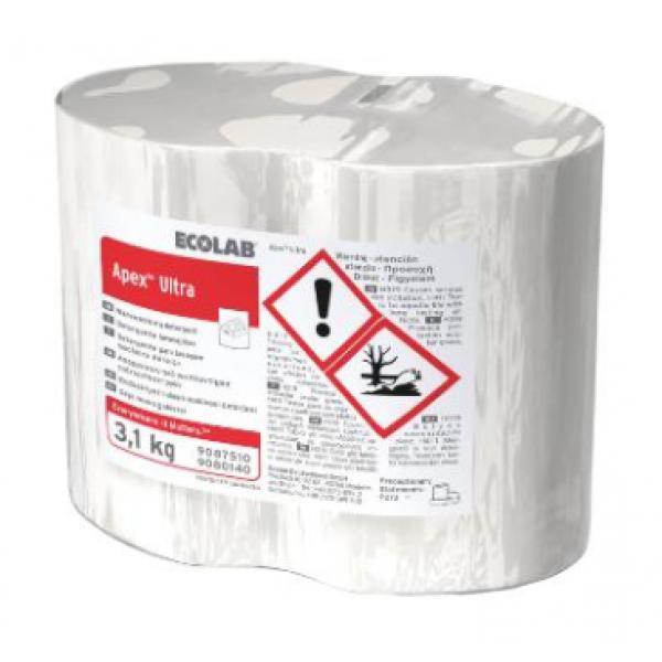 Apex Ultra, maskinopvask m/klor, 4x3, 3kg/krt