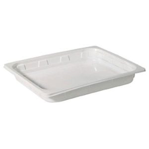 TRAY 1/2GN PP WH 1-COMP 325X265X40 100x1/krt