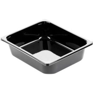 TRAY 1/2GN CPET BK 1-COMP 325X265X79 80x1/krt
