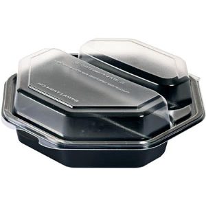 Octaview® 190 x 190 x 60 mm Sort 2-Rum - 290 stk/krt