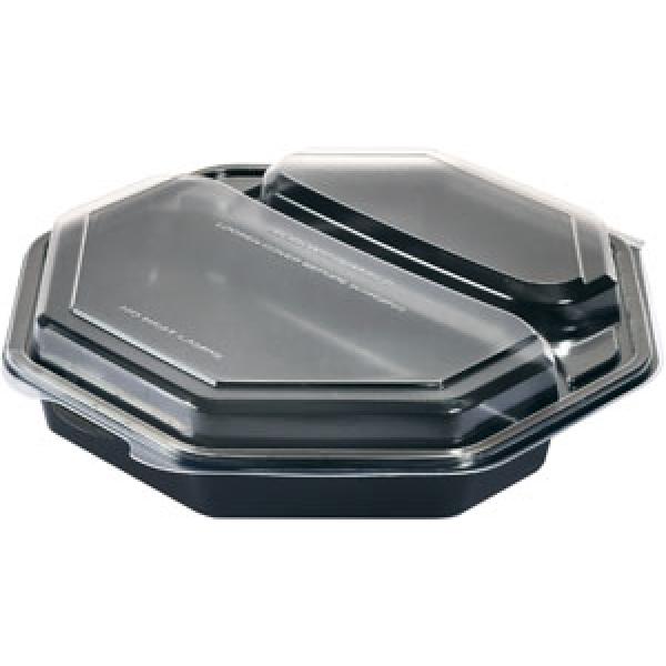 Octaview® 230 x 230 x 50 mm Sort 2-Rum - 170 stk/krt