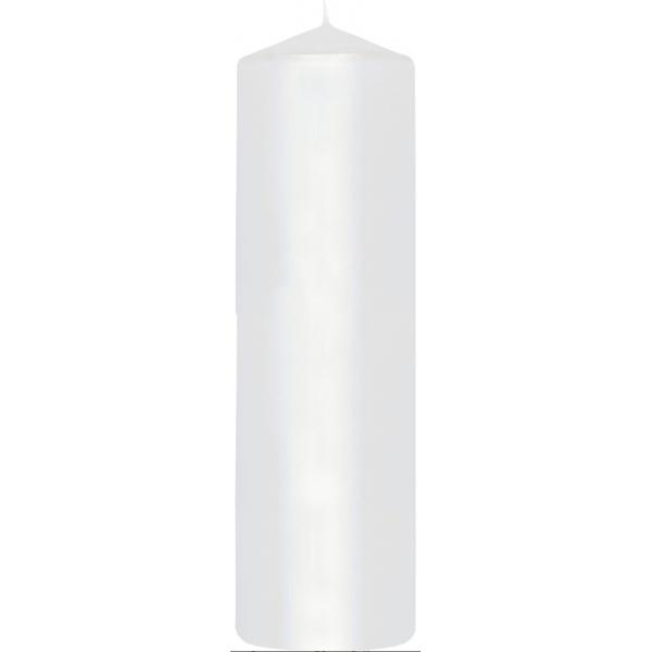 Bloklys, 40xØ10cm, Hvid 150 t 4 stk/krt