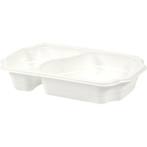 TRAY TAWAY PP WH 2-COMP 250X159X45 246x1/krt