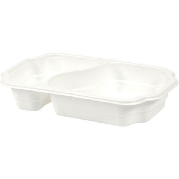 TRAY TAWAY PP WH 2-COMP 250X159X45 246x1/krt